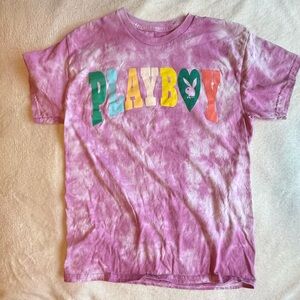 Playboy Pink Tie-Dye T-Shirt